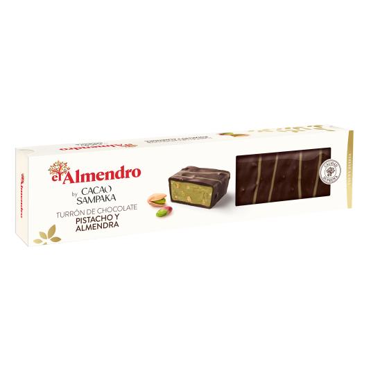 Turrón chocolate con pistachos - El Almendro - 210g