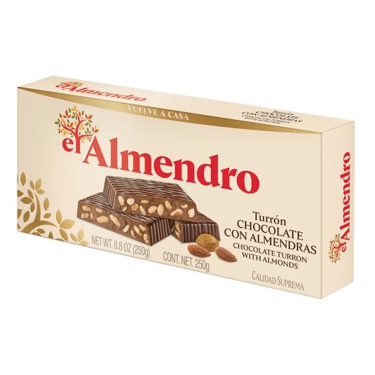 Turrón chocolate con almendra - El Almendro - 250g