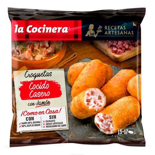 Croquetas cocido casero con jamón serrano La Cocinera - 500g