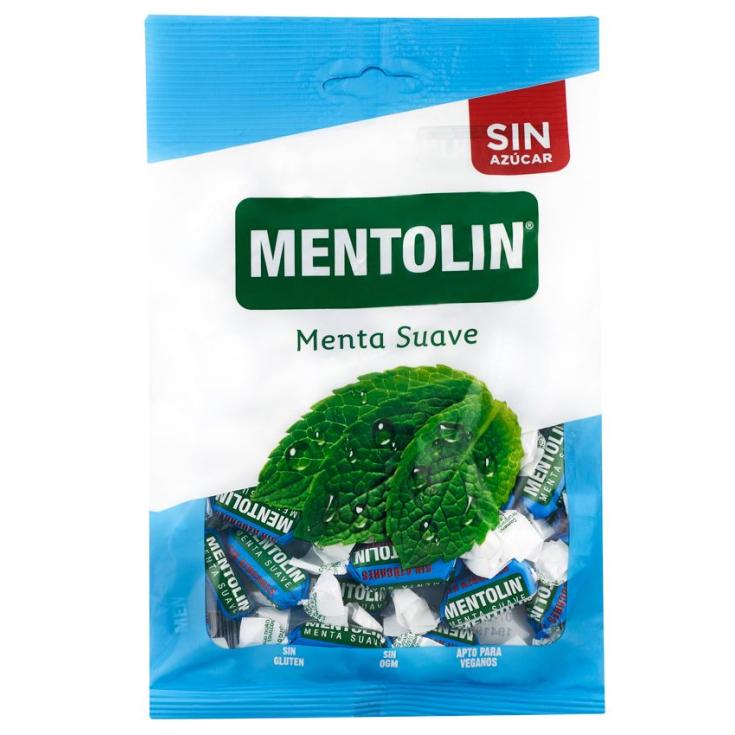 Caramelos Menta Suave Sin Azúcar - Mentolin - 100g