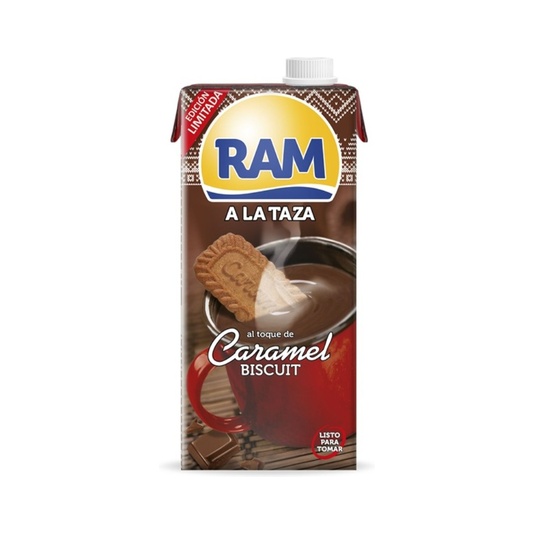 Chocolate a la taza caramelo líquido