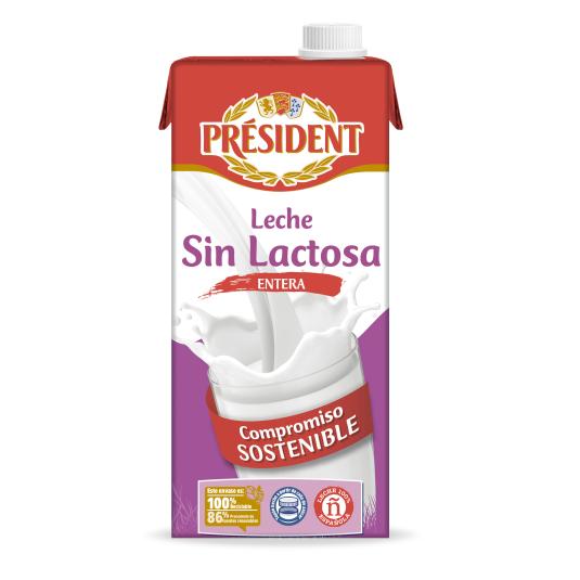 Leche entera Sin Lactosa Président - 1l