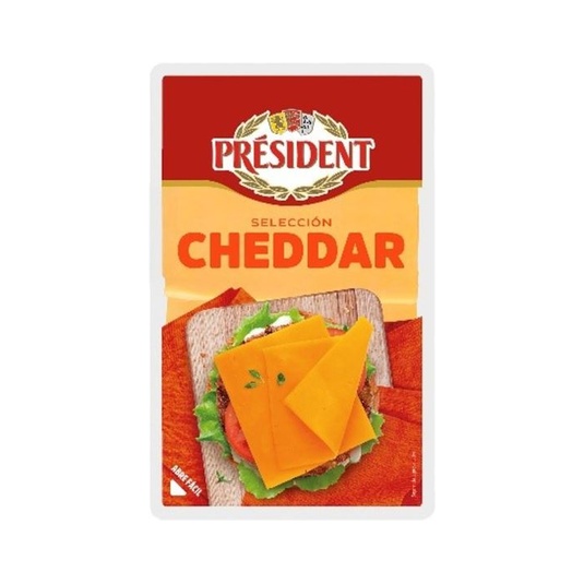 PRESIDENT QUESO CHEDDAR EN LONCHAS