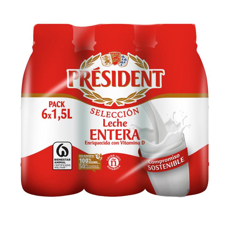 Leche entera - Président - 6x1,5l Leche entera - Président - 6x1,5l