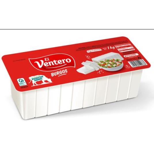 Queso fresco de burgos barra - El Ventero - 1kg