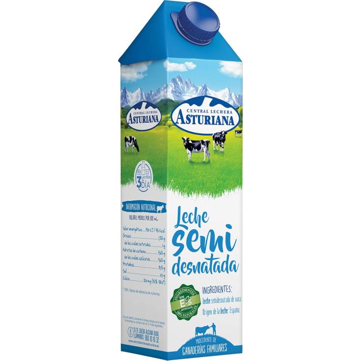 Leche Semidesnatada - Asturiana - 1l