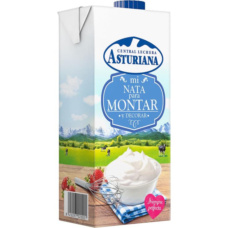 Nata líquida para montar 35,1% M.G - Asturiana - 1l