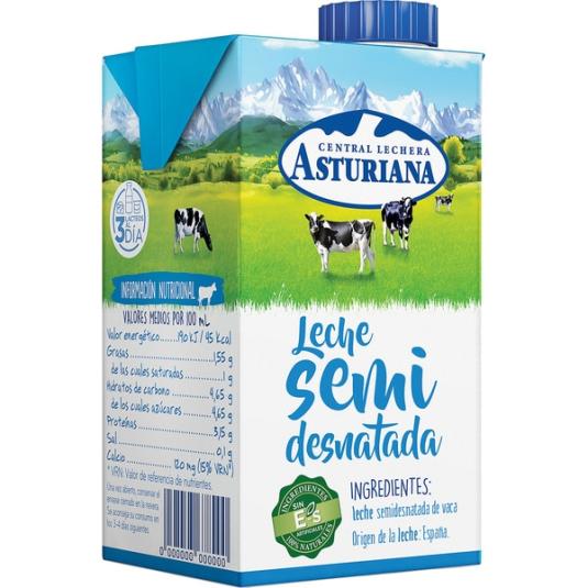 Leche Semidesnatada - Asturiana - 500ml