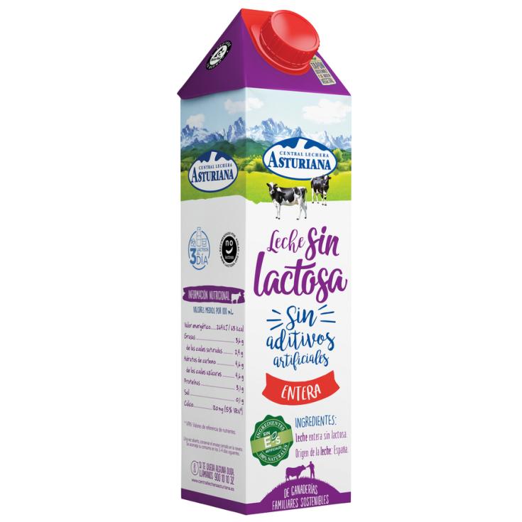 Leche Entera Sin Lactosa - Asturiana - 1l