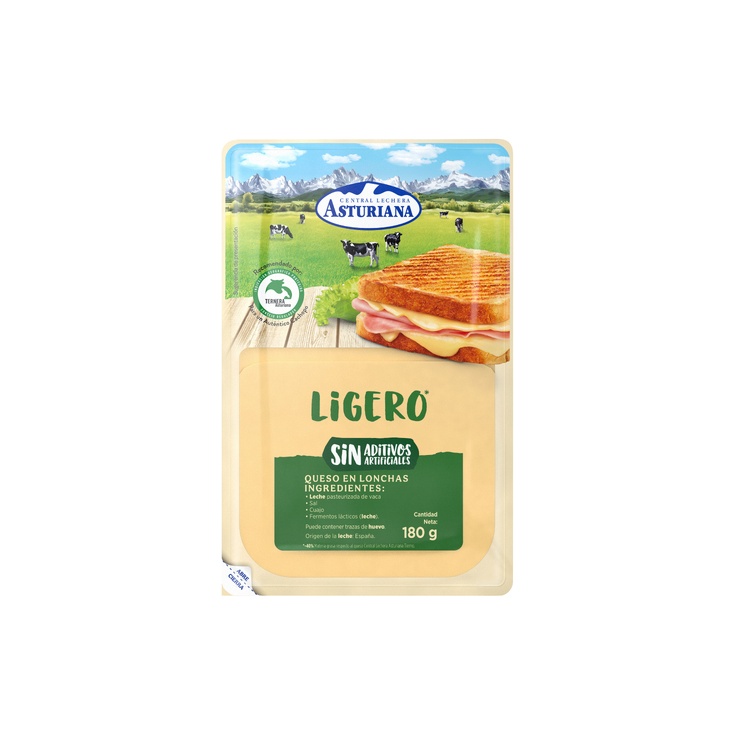 Lonchas De Queso Ligero