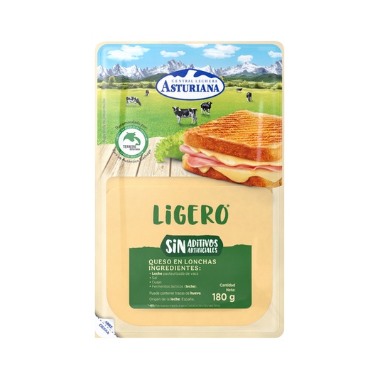 Lonchas De Queso Ligero