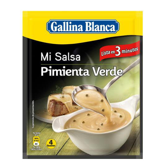 Salsa Pimienta Verde - Gallina Blanca - 50g