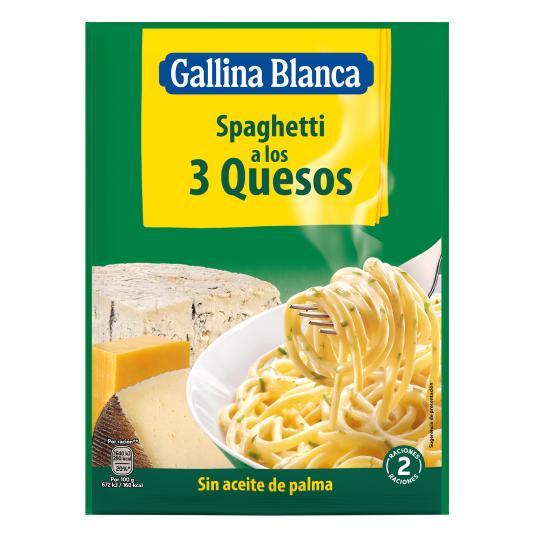 Spaguetti 3 quesos - Gallina Blanca - 174g