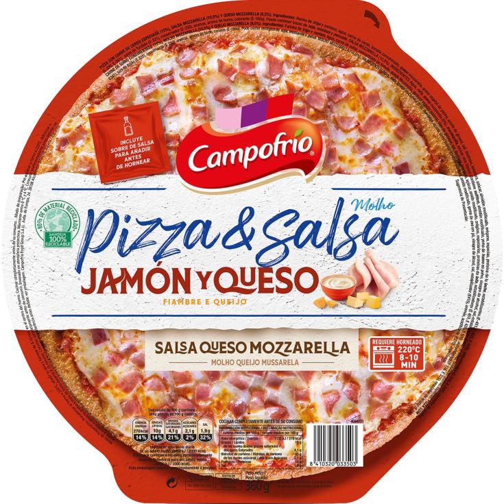 Pizza Jamón y Queso 360g