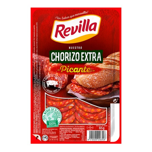 Chorizo Tradición Picante Revilla - 85g