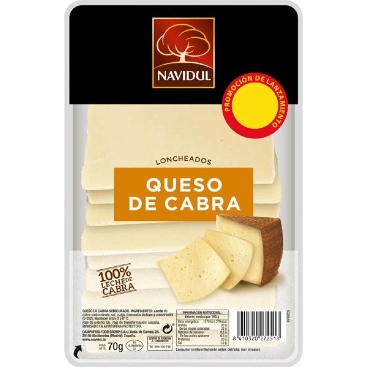 Queso en Lonchas de Cabra 70g