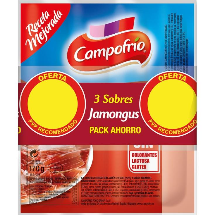 Salchichas Jamongus 3x170g