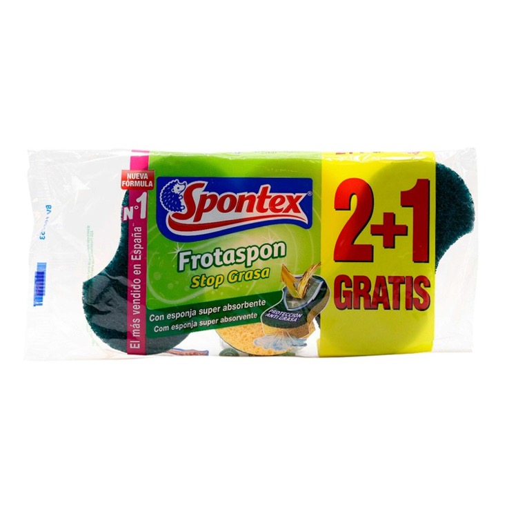 Estropajos Stop Grasa Spontex - 2+1gratis Estropajos Stop Grasa Spontex - 2+1gratis