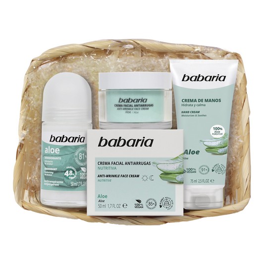 Cesta aloe vera Babaria 3 piezas