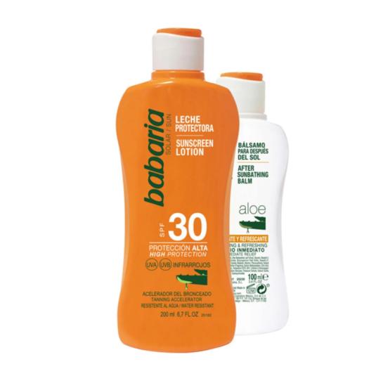 Leche Solar Spf30+ 200ml + Aftersun 100ml - Babaria - 2 uds