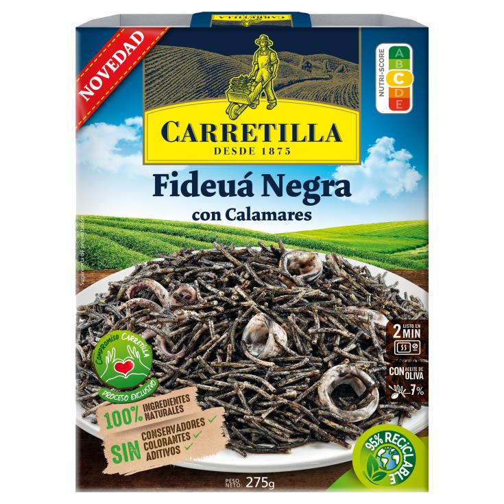 Fideuá negra con calamares Carretilla - 300g