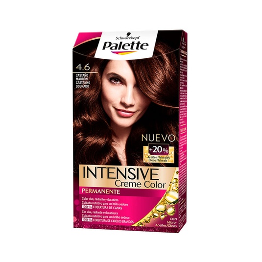 palette intensive creme color tinte permanente 4.6 castaño 