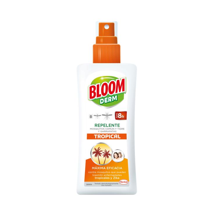Repelente de mosquitos loción tropical spray Derm - 100ml