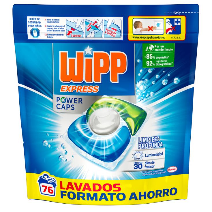 Detergente Cápsulas Power Wipp Express - 76 lavados Detergente Cápsulas Power Wipp Express - 76 lavados