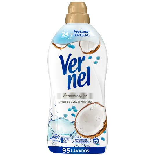 Suavizante agua de coco y minerales Vernel - 95 lavados