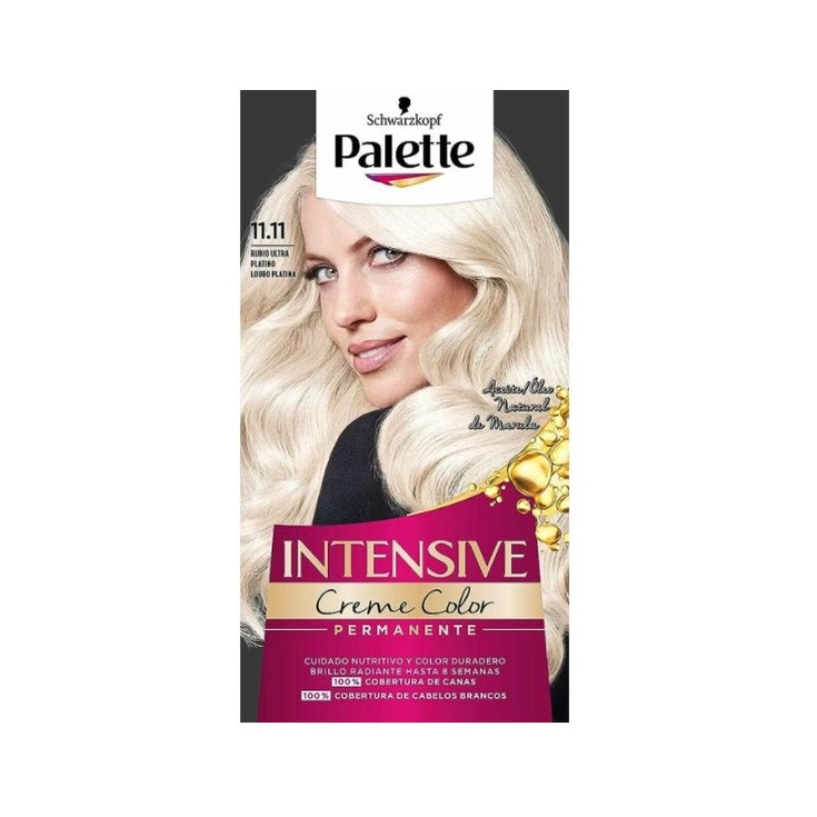 PALETTE CREMA COLORANTE DE CUIDADO 11.11 RUBIO ULTRA PLATINO
