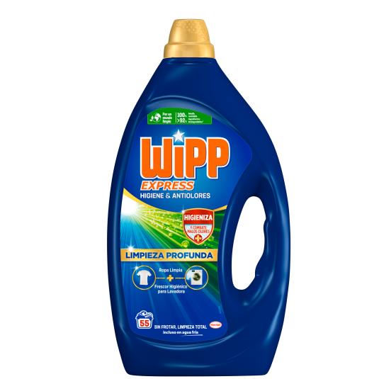 Detergente líquido anti-olores - Wipp Express - 55 lavados