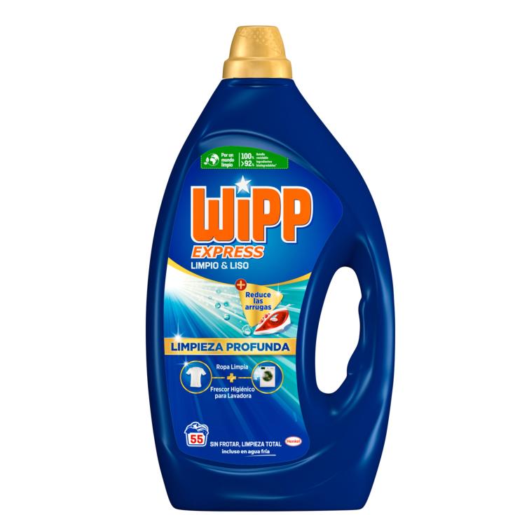 Detergente líquido limpio & liso - Wipp Express - 55 lavados