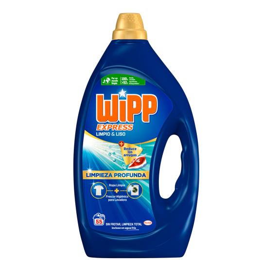 Detergente líquido limpio & liso - Wipp Express - 55 lavados