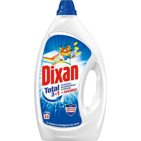 Detergente líquido 3+1 - Dixan - 55 lavados