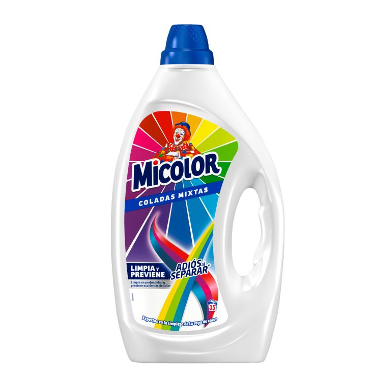 Detergente líquido coladas mixtas - Micolor - 35 lavados