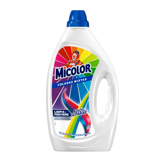 Detergente líquido coladas mixtas - Micolor - 35 lavados