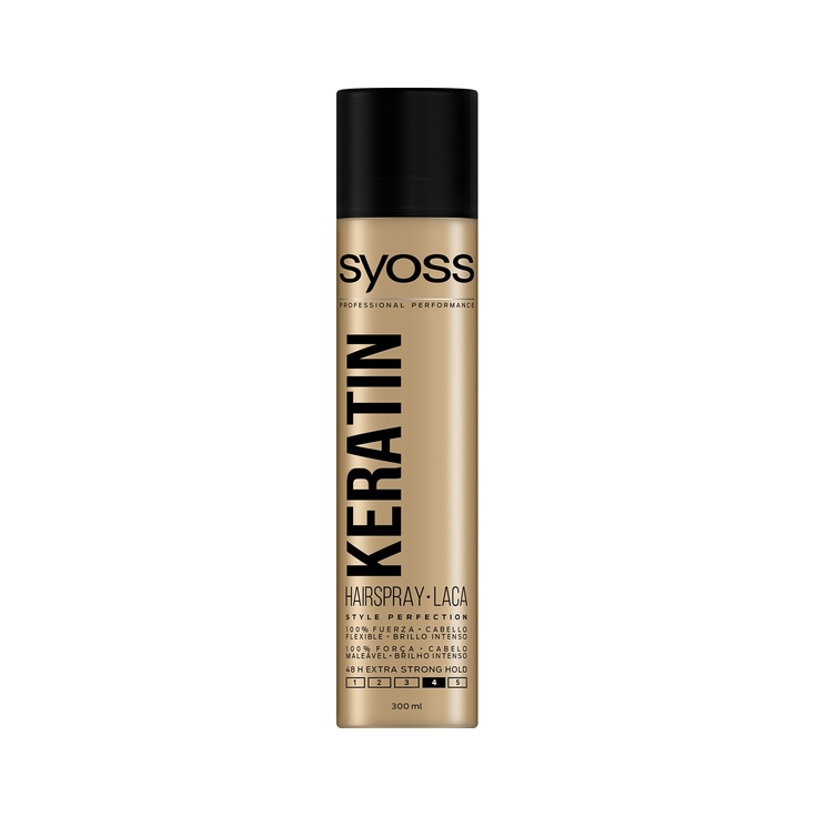  Laca fijación Brillo Intenso Keratin spray 300 ml