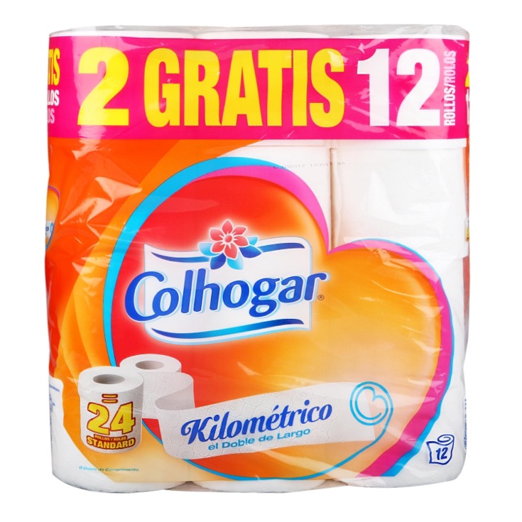 Papel higiénico 3 capas Colhogar Protect Care 18 rollos