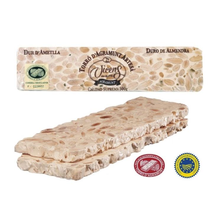 Turrón duro de almendras Vicens - 300g