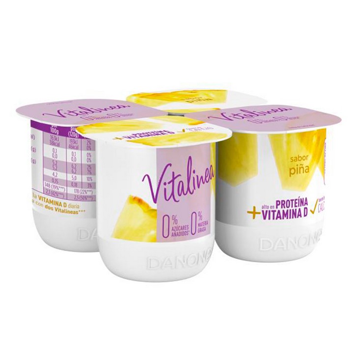 Yogur Sabor Piña 4x120g