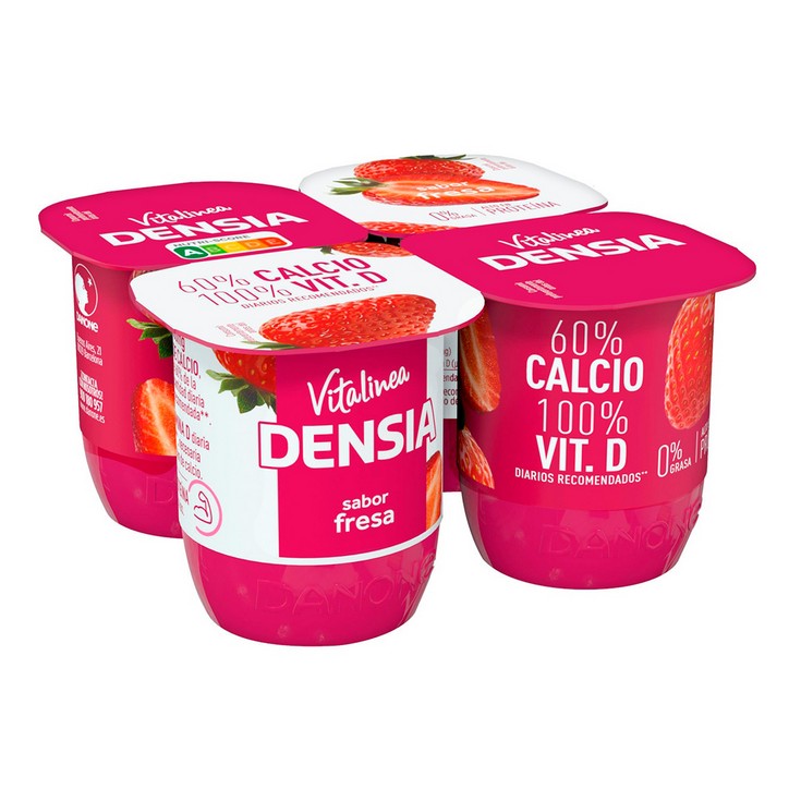 Yogur sabor fresa densia 4x120g