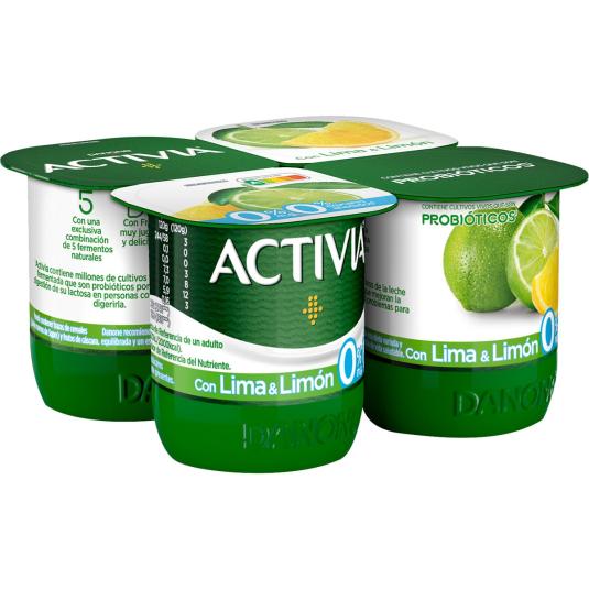Yogur 0% Lima Limón 4x120g