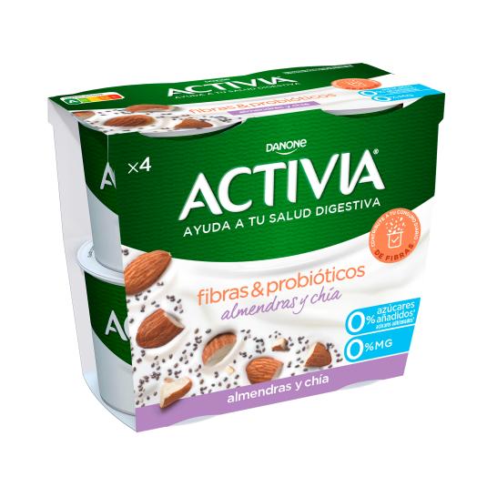 Yogur Semillas Chía y Almendras 4x120g