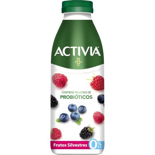 Yogur líquido 0% mg frutos silvestres Activia - 550g
