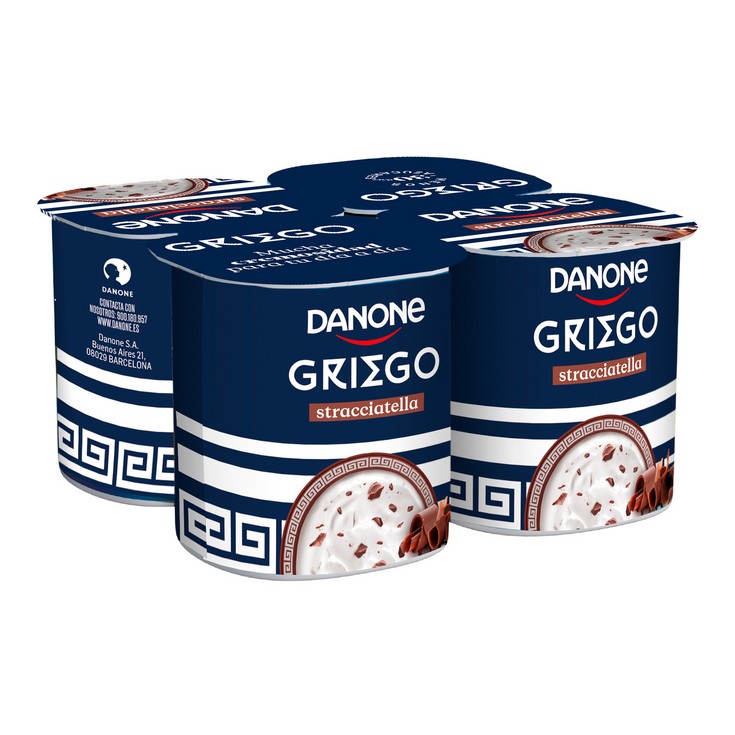 Yogur griego straciatella - Danone - 4x115g - E.leclerc Soria