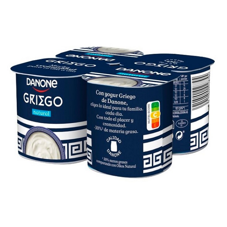 Yogur griego natural - Danone - 4x115g - E.leclerc Soria