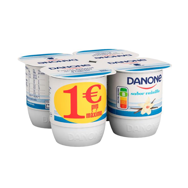 Yogur sabor vainilla - Danone - 4x120g