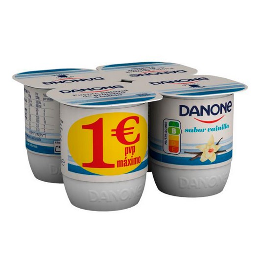 Yogur sabor vainilla - Danone - 4x120g