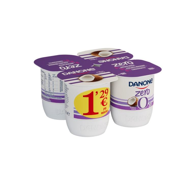 Yogur zero coco Danone - 4x120g