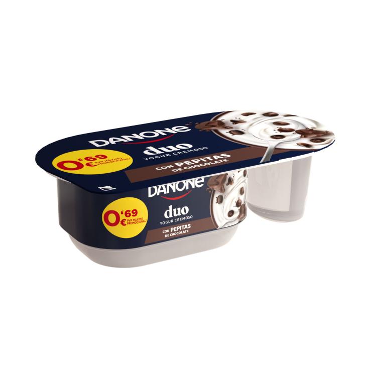 Yogur cremoso duo con pepitas de chocolate - 104g